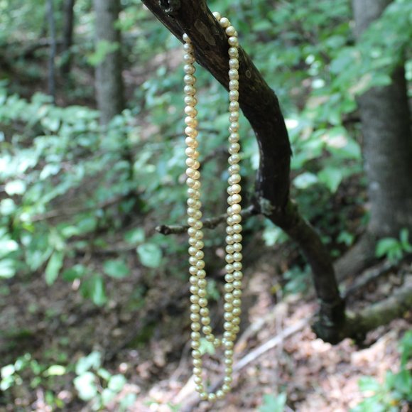 Long Wrap Pearl Necklace - Picture 3 of 3